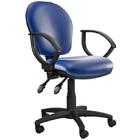 Ascot Medium Back Vinyl 2-Lever Operator Chairs