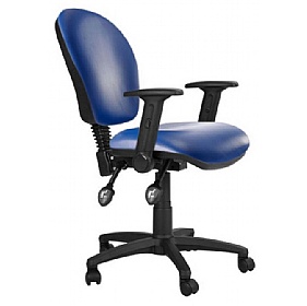 Ascot Medium Back Vinyl 2-Lever Operator Chairs