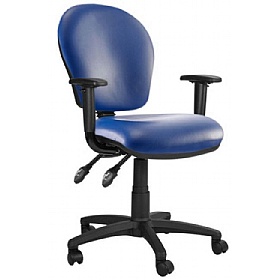 Ascot Medium Back Vinyl 3-Lever Operator Chairs