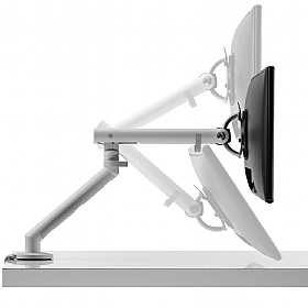 Flo Single Screen Dynamic Monitor Arm - Office Furniture