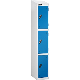 Atom White Antibacterial Sloping Top Lockers
