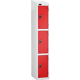 Atom White Antibacterial Sloping Top Lockers