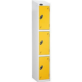 Atom White Antibacterial Sloping Top Lockers