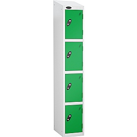 Atom White Antibacterial Sloping Top Lockers