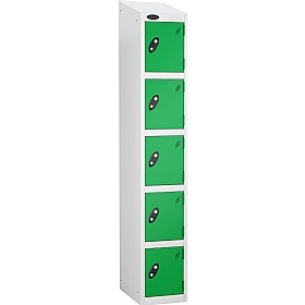Atom White Antibacterial Sloping Top Lockers