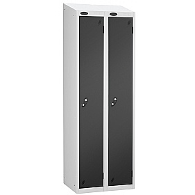 Atom White Antibacterial Sloping Top Lockers