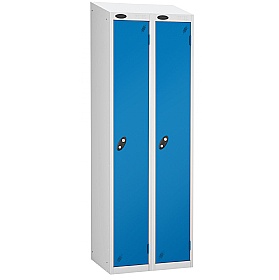 Atom White Antibacterial Sloping Top Lockers