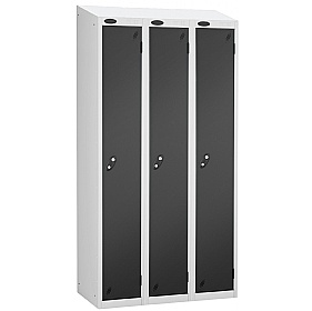 Atom White Antibacterial Sloping Top Lockers