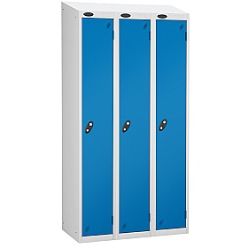 Atom White Antibacterial Sloping Top Lockers