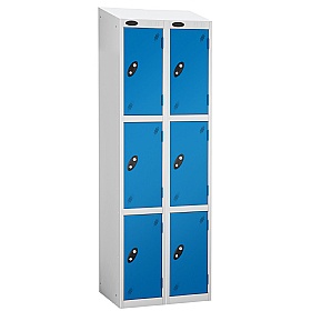 Atom White Antibacterial Sloping Top Lockers