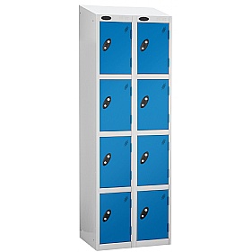 Atom White Antibacterial Sloping Top Lockers