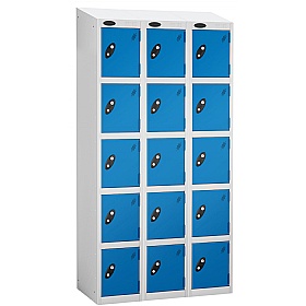Atom White Antibacterial Sloping Top Lockers