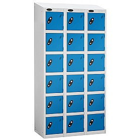 Atom White Antibacterial Sloping Top Lockers
