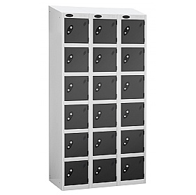Atom White Antibacterial Sloping Top Lockers