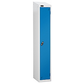 Atom White Antibacterial Sloping Top Lockers
