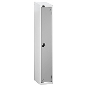 Atom White Antibacterial Sloping Top Lockers