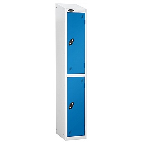 Atom White Antibacterial Sloping Top Lockers