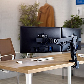 Ollin Dual Screen Dynamic Monitor Arm - Office Furniture