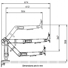 Ollin Dual Screen Dynamic Monitor Arm - Office Furniture