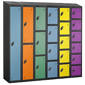 Equinox Black Antibacterial Sloping Top Probe Lockers