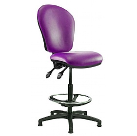 Ascot High Back Vinyl Draughtsman Chairs