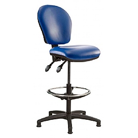 Ascot Medium Back Vinyl Draughtsman Chairs