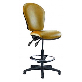 Ascot High Back Vinyl Draughtsman Chairs