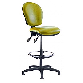 Ascot Medium Back Vinyl Draughtsman Chairs