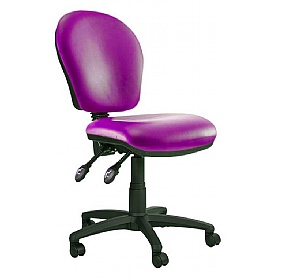 Ascot Medium Back Vinyl 3-Lever Operator Chairs