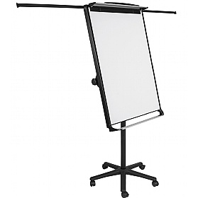Bi Office Mastervision Mobile Magnetic Flipchart Easel - Office Furniture