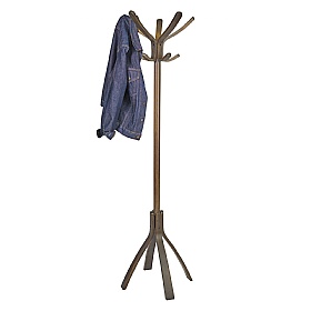 Cafe Dark Wood Office Coat Stand - Office Furniture