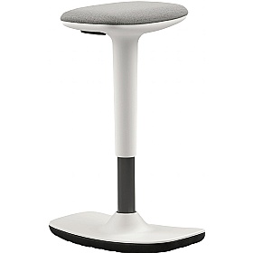 Empire White Sit Stand Office Stool