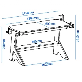 Jersey Home Office Desk