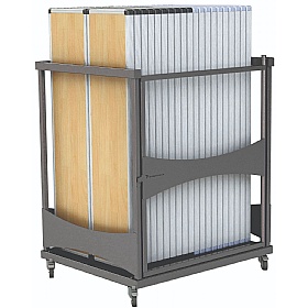 Fast Fold Rectangular Table and Bench Trolley