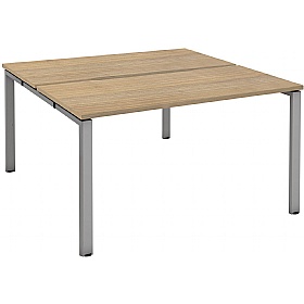 Axxiom 2 Person Rectangular Back to Back Bench Desks - Office Furniture