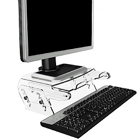 Addit 57 Clearspace Ergonomic Height Adjustable Monitor Riser