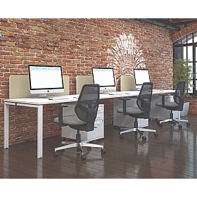 Axxiom Rectangular Starter Bench Desks - Office Furniture