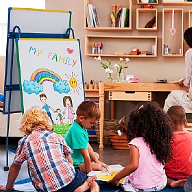 School Mate Creation Station Double Sided Mobile Easel