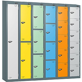 Pure Antibacterial Sloping Top Lockers with Cam Lock