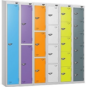 Pure Antibacterial Sloping Top Lockers with Hasp and Staple