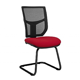 Haddon Mesh Back Visitor Chairs - Office Furniture