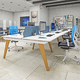 Tract 2 Person Rectangular Back to Back Bench Desks - Office Furniture