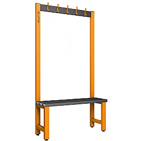 Pure Single Sided Changing and Cloakroom Bench Seats with Hooks