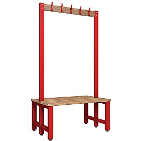 Pure Double Sided Changing and Cloakroom Bench Seats with Hooks