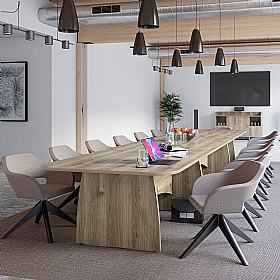 Confer Curve Rectangular Breakout and Boardroom Tables