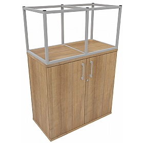 Matrix Storage Double Door Cupboard with Column Fr