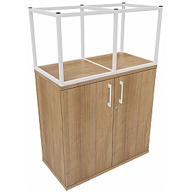 Matrix Storage Double Door Cupboard with Column Fr