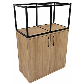 Matrix Storage Double Door Cupboard with Column Fr