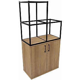 Matrix Storage Double Door Cupboard with Stepped C