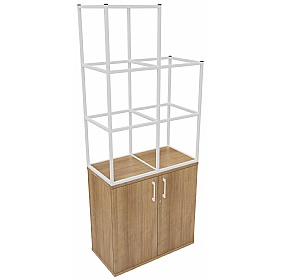Matrix Storage Double Door Cupboard with Stepped C